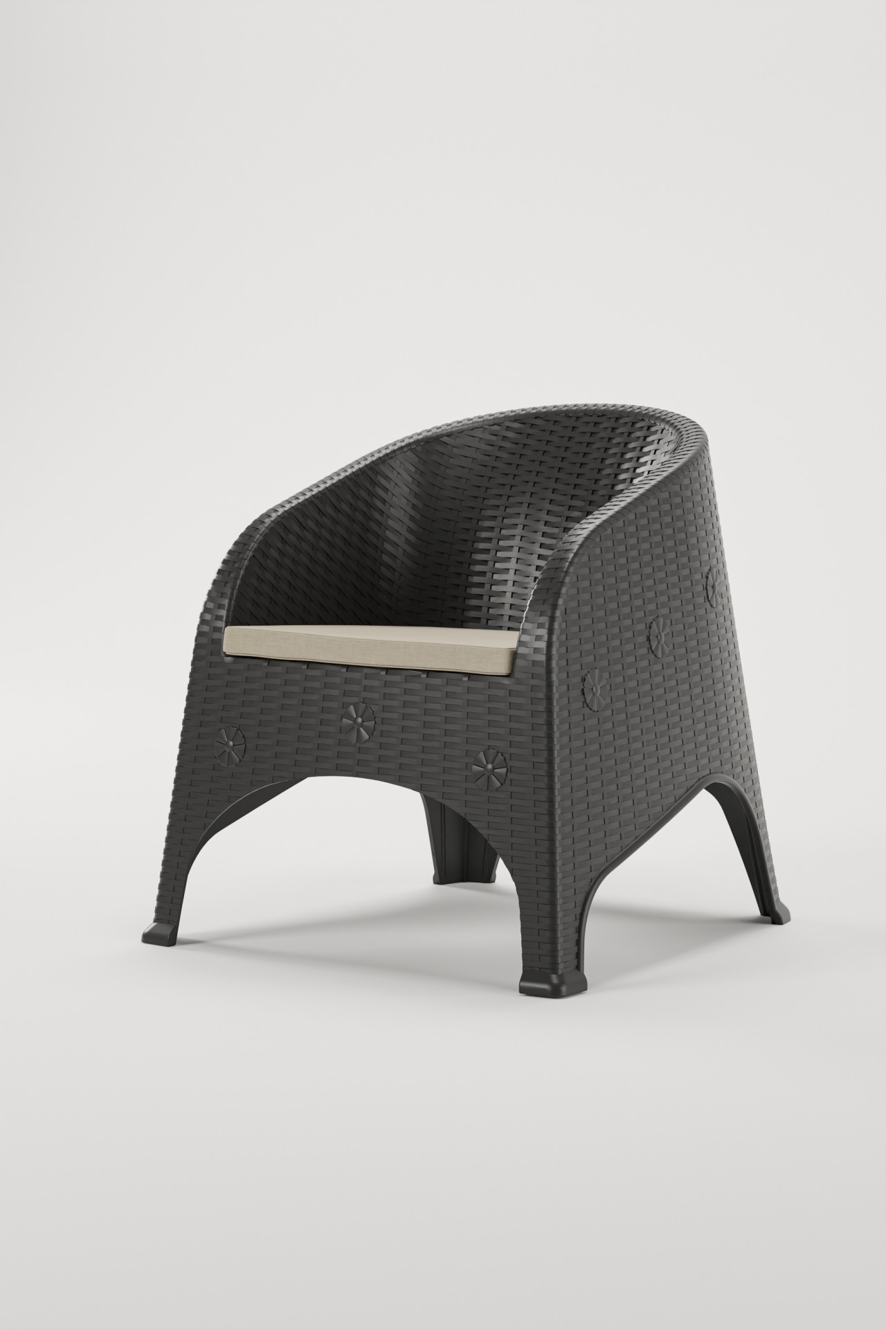 Olivia Raddan Tekli Koltuk - Kahve Rengi